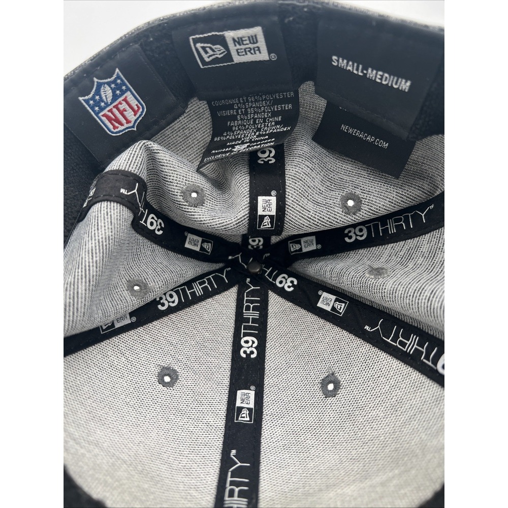 Dallas Cowboys NFL New Era 39Thirty Heather Gray & Navy SIZE Small-Med Cap Hat - Picture 7 of 8